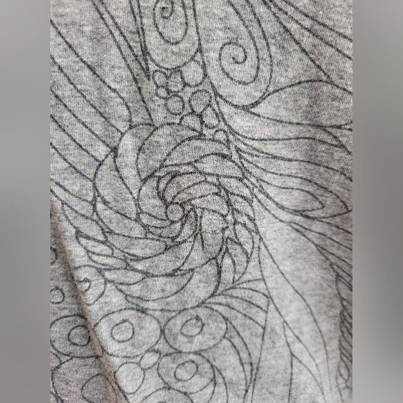 FILA SPORT Women’s Athletic Tank Top Gray Floral Spiral Yoga Stretch Size Medium - Picture 6 of 11